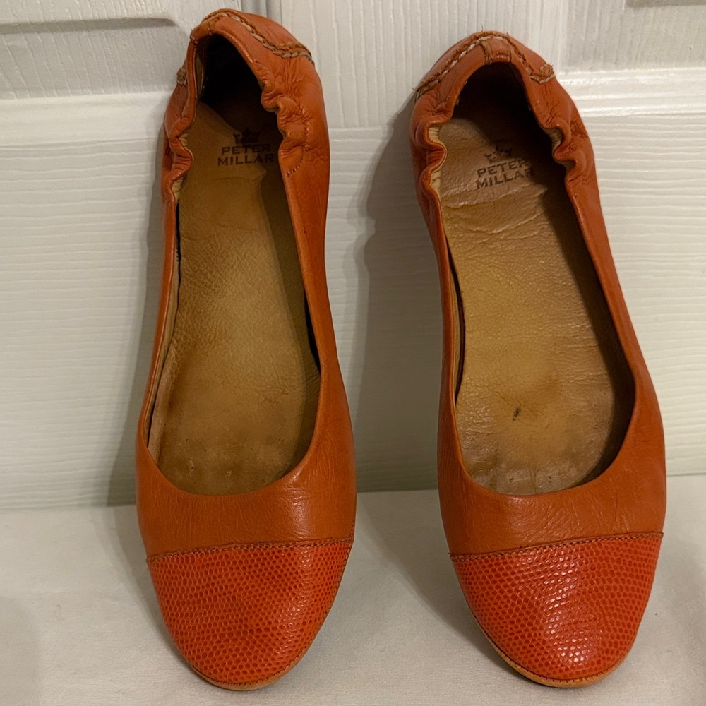 Peter Millar Women's Vibrant Orange Flats